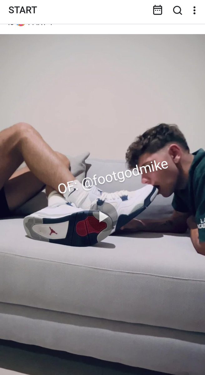 footgod_mike's tweet photo. New worshipvid with jordan4 and sweaty white sox๐
https://t.co/ZHpuvykMMr
#master #slave #alpha #feet #foot #socks #sweatysocks #footfetish #footworship #mastermike #mikeandspike
@AcademyOfFags @DominationRt @RT4Masters2 @RT2AUL @RTslavemaster @RT4Kings @superalphas https://t.co/qpXggq0S3O