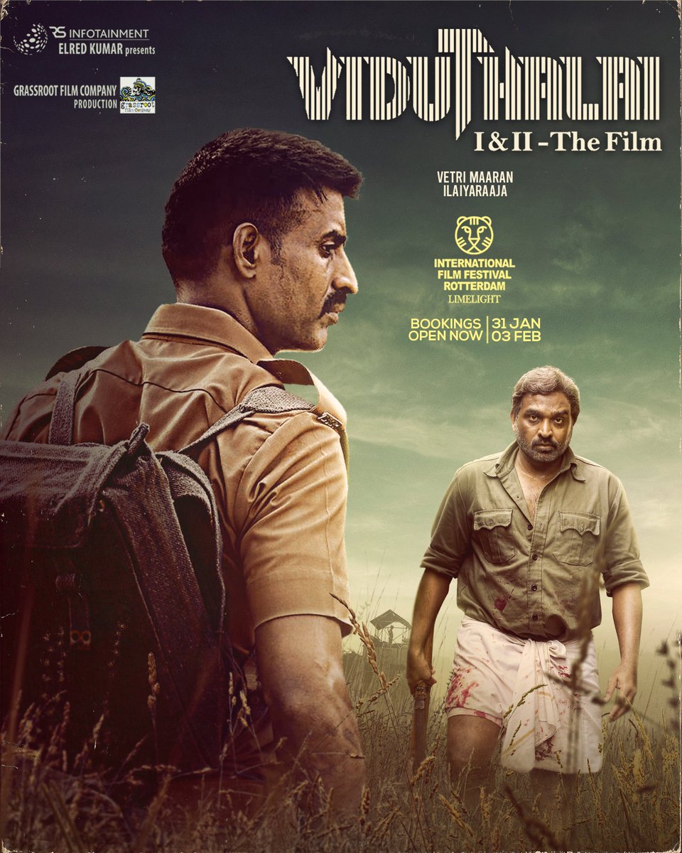 Rotterdam poster for #viduthalai 

@sooriofficial @VijaySethuOffl @rsinfotainment @GrassRootFilmCo #Vetrimaaran