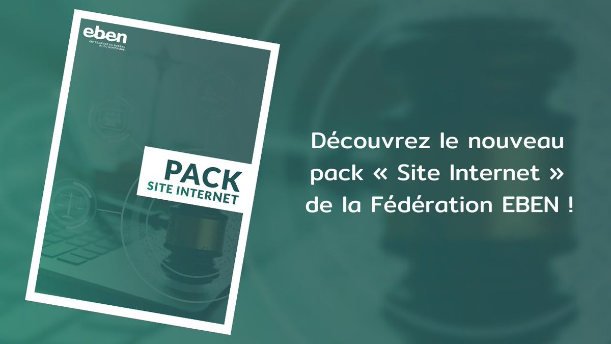 📑 Pour vous accompagner dans la création de votre site, EBEN met à votre disposition le Pack Conformité Site Internet* composé de documents types et fiches pratiques associées !

👋 C'est par ici : bit.ly/PackSiteIntern…

*Pack réservé aux souscripteurs du Pack juridique.