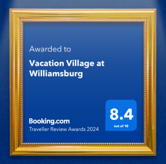 🎉Vacation Village at Williamsburg 🥳 - Congrats on winning a Traveller Review Award 2024 from Booking.com! This award shines a spotlight on your exceptional dedication this year. A huge THANK YOU to our General Manager, resort staff, owners &amp; guests! #vacationvillage
