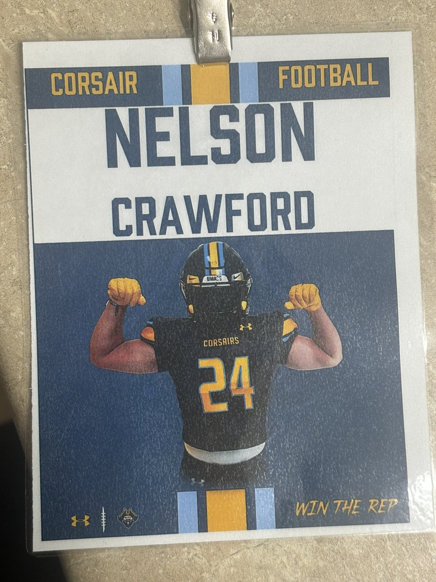 NelsonC56691722's tweet photo. After a great visit and talking with the coaches bless to receive an offer from Umass Dartmouth 
@UMASSDCoachSly 
@UMASSDCoachB @CorsairFootball https://t.co/Ky1gmskyfl