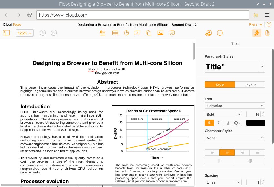 FlowBrowser's tweet image. New in Flow 6.16:
🍏 iCloud: Apple Pages, Numbers, Keynote and Photos now supported.
🖱️ Added dblclick event and click counts.
🎉 Implemented Event.composedPath() and Event.composed.
🎨 Added support for CSS Media Query Level 5 font-relative length units.
⌨️ Fixes to forms.