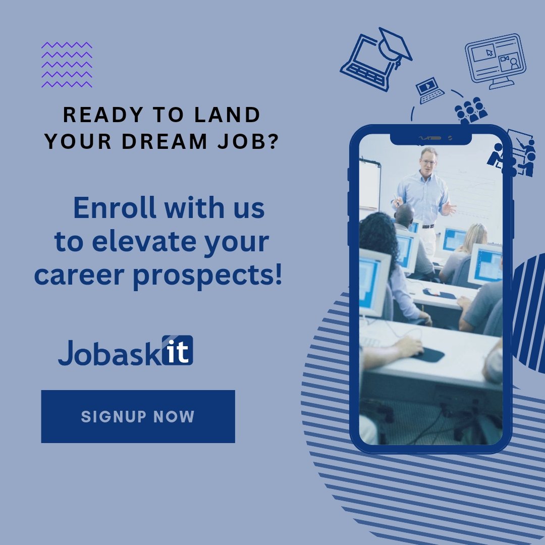 Jobaskit's tweet photo. Unlock possibilities: Sign up now!

Visit us at https://t.co/2RyBOS2OW1

#SkillBoost #CareerTraining #LearnGrowSucceed #TrainingForSuccess #SkillsetMastery #FutureReadySkills #Career Development #KnowledgeHub #ProfessionalTraining #LearnExcelAchieve https://t.co/I8aZYeiceo