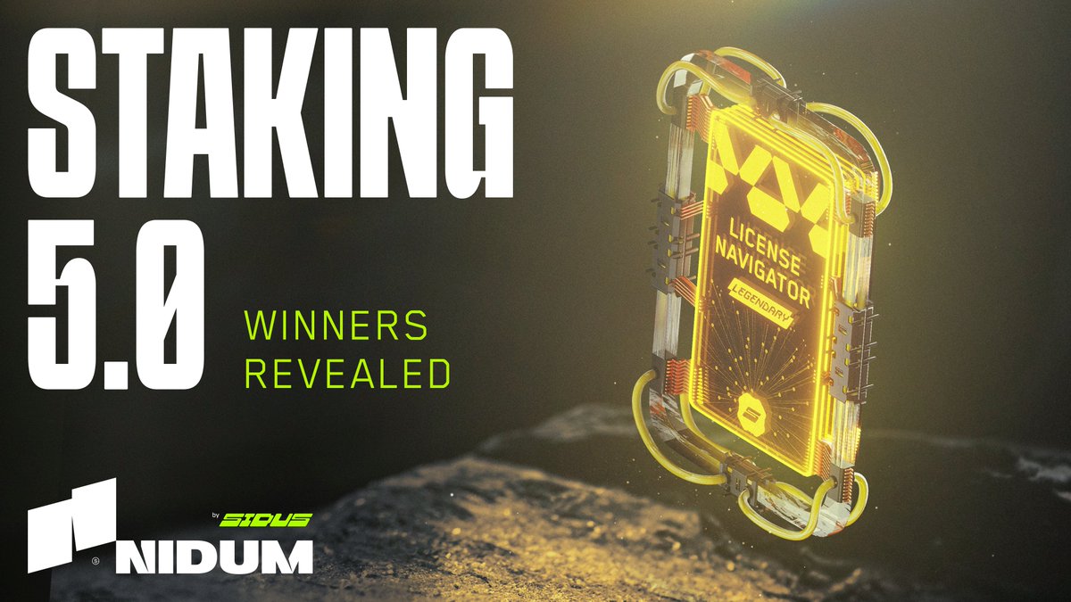 🎉 Sidus Staking 5.0 has concluded! Thanks to all for participating.

Congrats to the 72 winners - rewards credited!
✔️ Rankings: play.sidusheroes.com/staking/#/rati…
✔️ Reward details: bit.ly/3SCmZCE

Stats:
▪️ Total deposits: 30,020,305.38 SIDUS
▪️ Deposits: 3,929
▪️ Common Shuttle