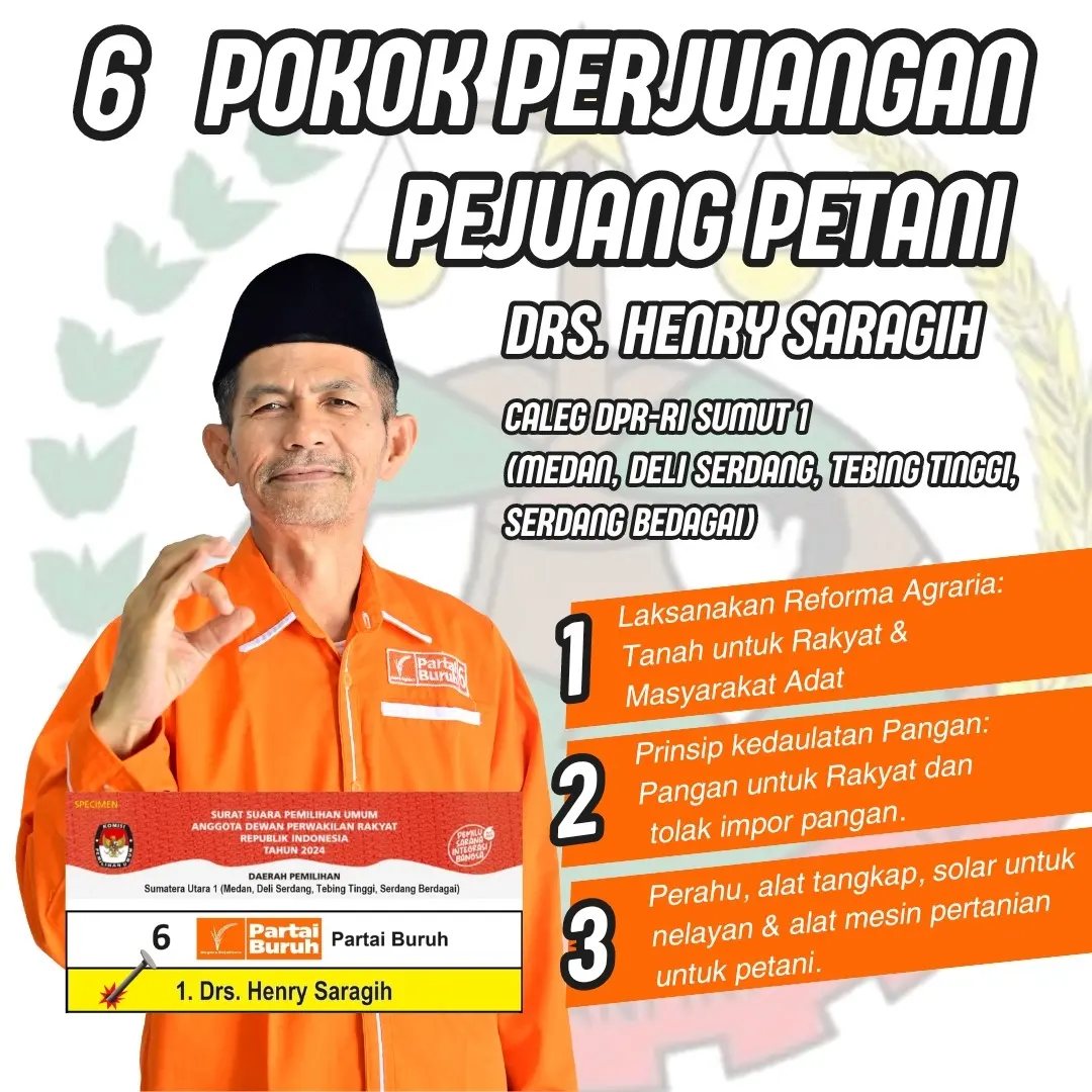 hspetani's tweet photo. Apa yang saya perjuangkan? berikut adalah gambaran dari program saya ketika menjadi wakil rakyat nanti. 6 pokok perjuangan ini saya buat selaras dengan 13 platform perjuangan Partai Buruh, yang diharapkan dapat menampung kepentingan kelas pekerja di Indonesia. https://t.co/rP3D3InuAR