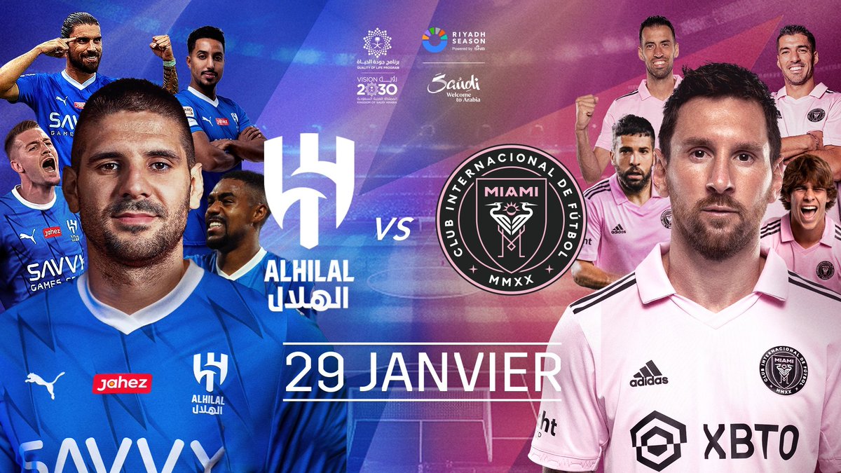 Al Hilal vs Inter Miami Live Streaming and TV Listings, Live Scores, Videos - January 29, 2024 - Club Friendly