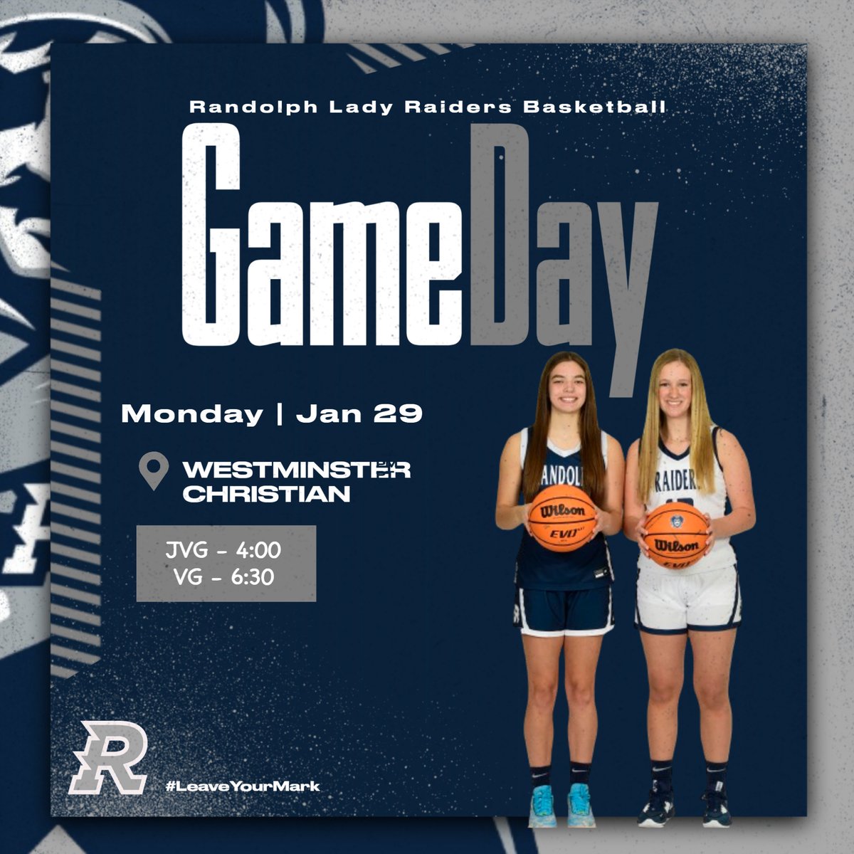 RRaidersWBB's tweet photo. 🚨Game Day🚨

🆚Westminster
⏰JV 4:00 | V 6:30
📍Westminster Christian Academy
📺Raider Vision
🎟️GoFan

#LeaveYourMark #RaiseTheR https://t.co/NZE1VBAMKM