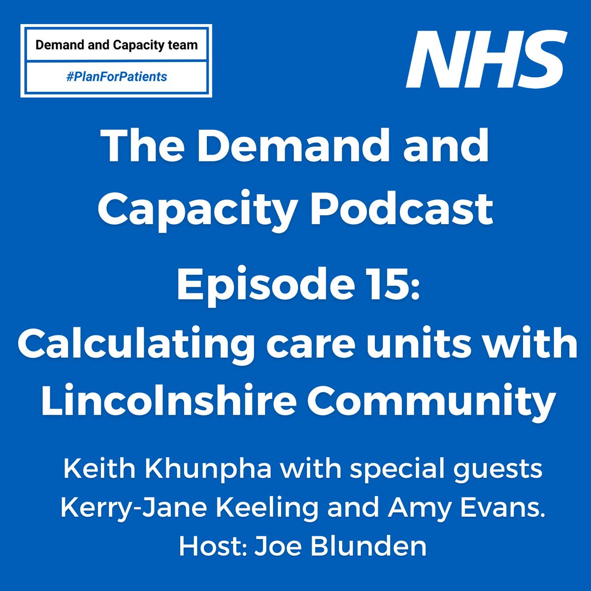 🎧 the latest demand and capacity podcast now available. Fantastic to hear about more great work in community services @LincsCommHealth Thanks to @NHSCommsJoe @NHSElect for hosting open.spotify.com/episode/3g1AiV…
