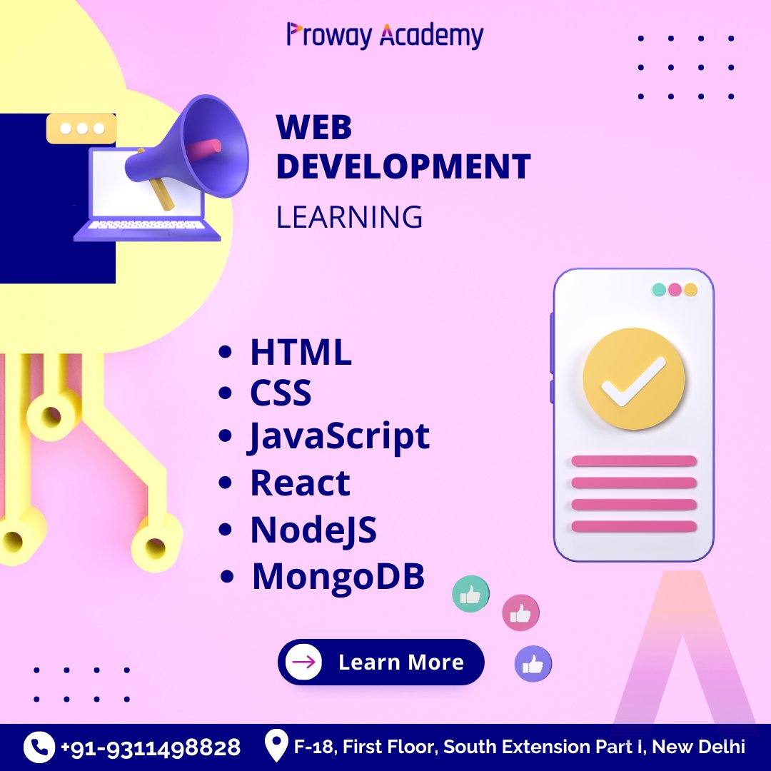 Elevate your digital journey with our Web Development Course! 🚀💻 Unleash the potential to craft stunning websites and applications. Swipe left and let the coding odyssey begin! 🚀💻
#WebDevMastery #CodeToCreate #WebDevAdventure  #WebDevWonder #WebDevExcellence #CodeToBuild