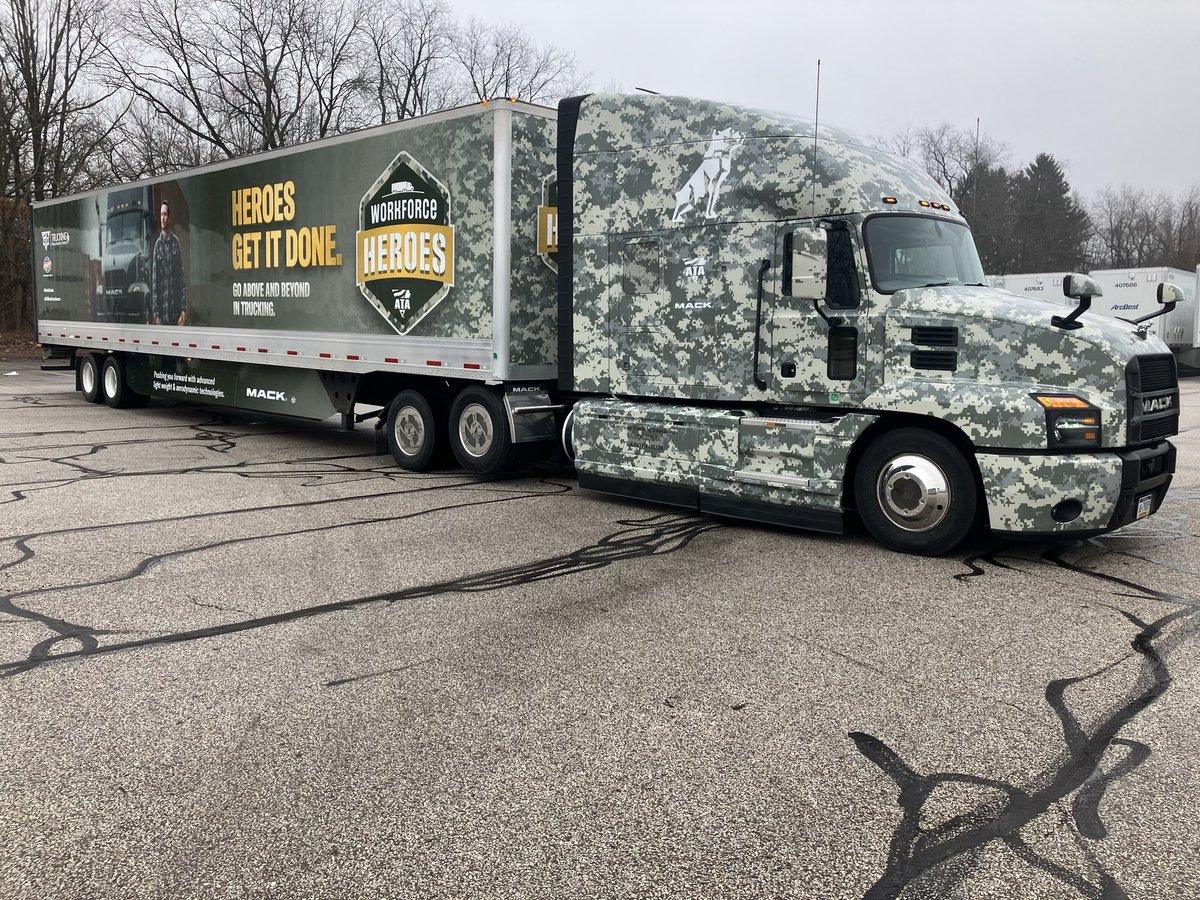 WorkforceHeroes's tweet photo. Check out the Workforce Heroes new truck wrap! 🙌 We are thankful for this 2024 refresh made possible by our leading sponsor, @MackTrucks, and anticipate this new look will bring more visibility of our mission to the public.  

#ThankAVeteran #ThankATrucker #VetsInTrucks https://t.co/BA4DtV0aBe