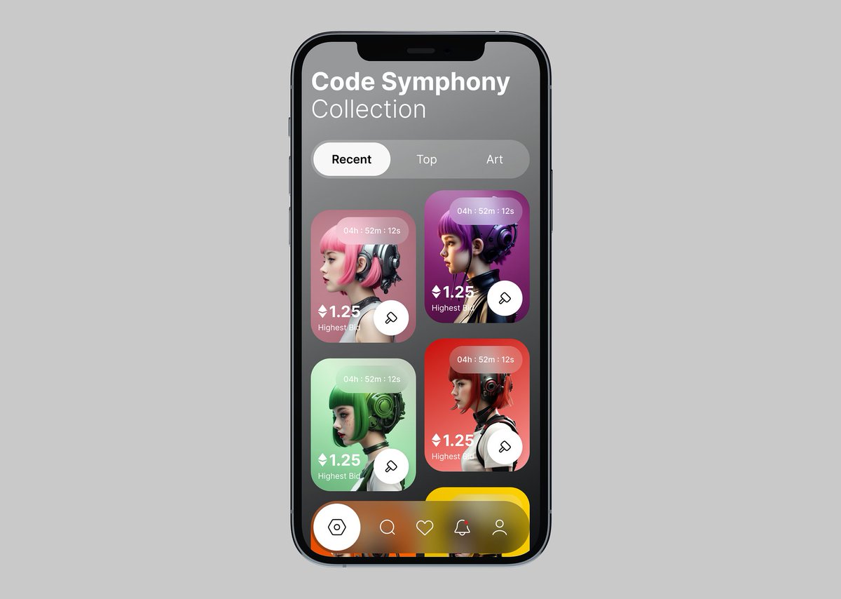 W3Forge's tweet photo. Versatile App for a NFT Marketplace 📱🖼

In our last post, we’ve showcased our journey to create a NFT Marketplace platform, focusing on accessibility and allowing anyone to easily interact with the platform. Today we’re showing how we managed to do the same with the platform’s mobile extension.

To make the app utilize the full potential of its web counterpart, we’ve carefully transferred all the features we’ve created for the platform. Search through collections, artists and trends is simplified for the mobile UI without losing on crucial information the user is looking for.

The key feature of the mobile version is a simplified, yet informative access to bidding and auctions. The mobile version of the platform provides a portable and convenient way to interact with a such time-consuming process.

Instead of using mobile notifications as a way to promote new projects or events going on the platform, we got rid of any unnecessary information delivered in notifications, leaving only the crucial information about auctions, bids and new collections from the favourite artists to ensure the users always being up to speed on their trades.

Through these steps, we have created a versatile and easy-to-use mobile app for a NFT Marketplace, that allows quick access to all the Desktop features and makes participating in auctions a much less stressful and time-consuming task.

Follow us for more showcases and if you need a carefully crafted app for achieving your unique set of goals, contact us at info@w3-forge.com

And if this project brings you inspiration, you can find the full case description in our Dribbble: https://t.co/uqcZK31fYO

W3F out 📡