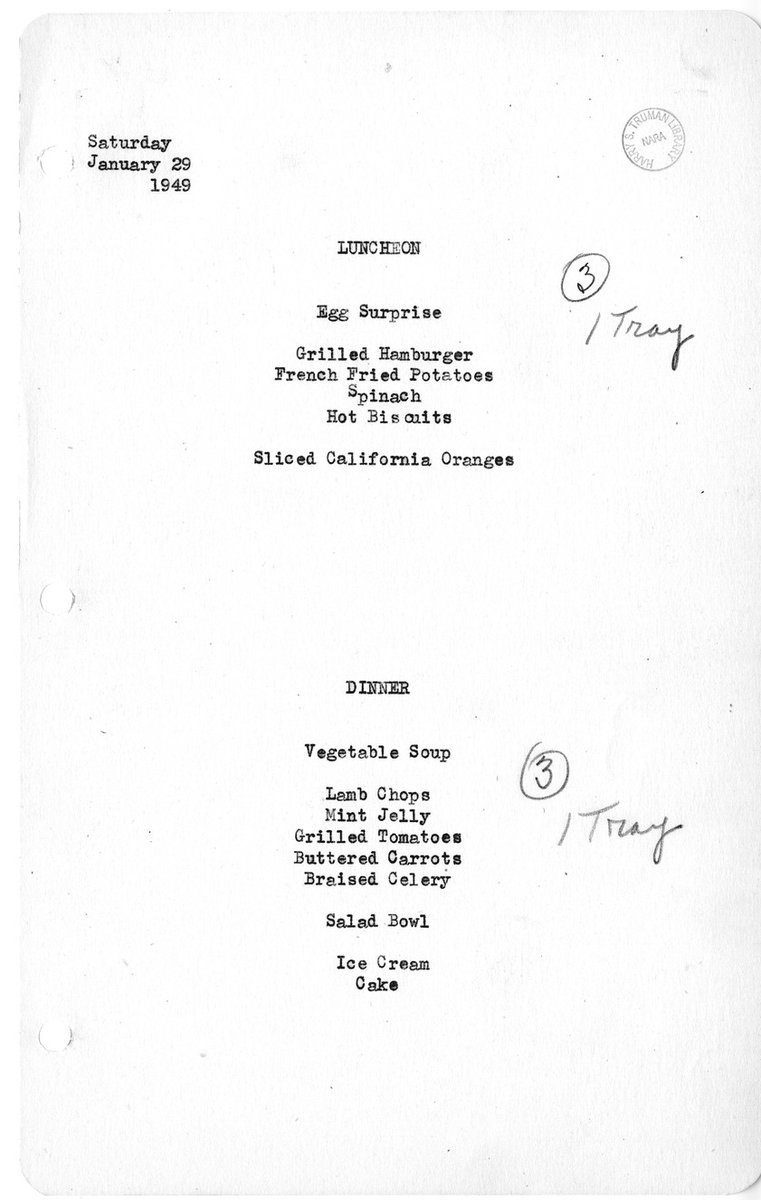 This #MenuMonday, who else is wondering what 'Egg Surprise' is? We also love the combination of burgers, fries, and spinach! catalog.archives.gov/id/7583592