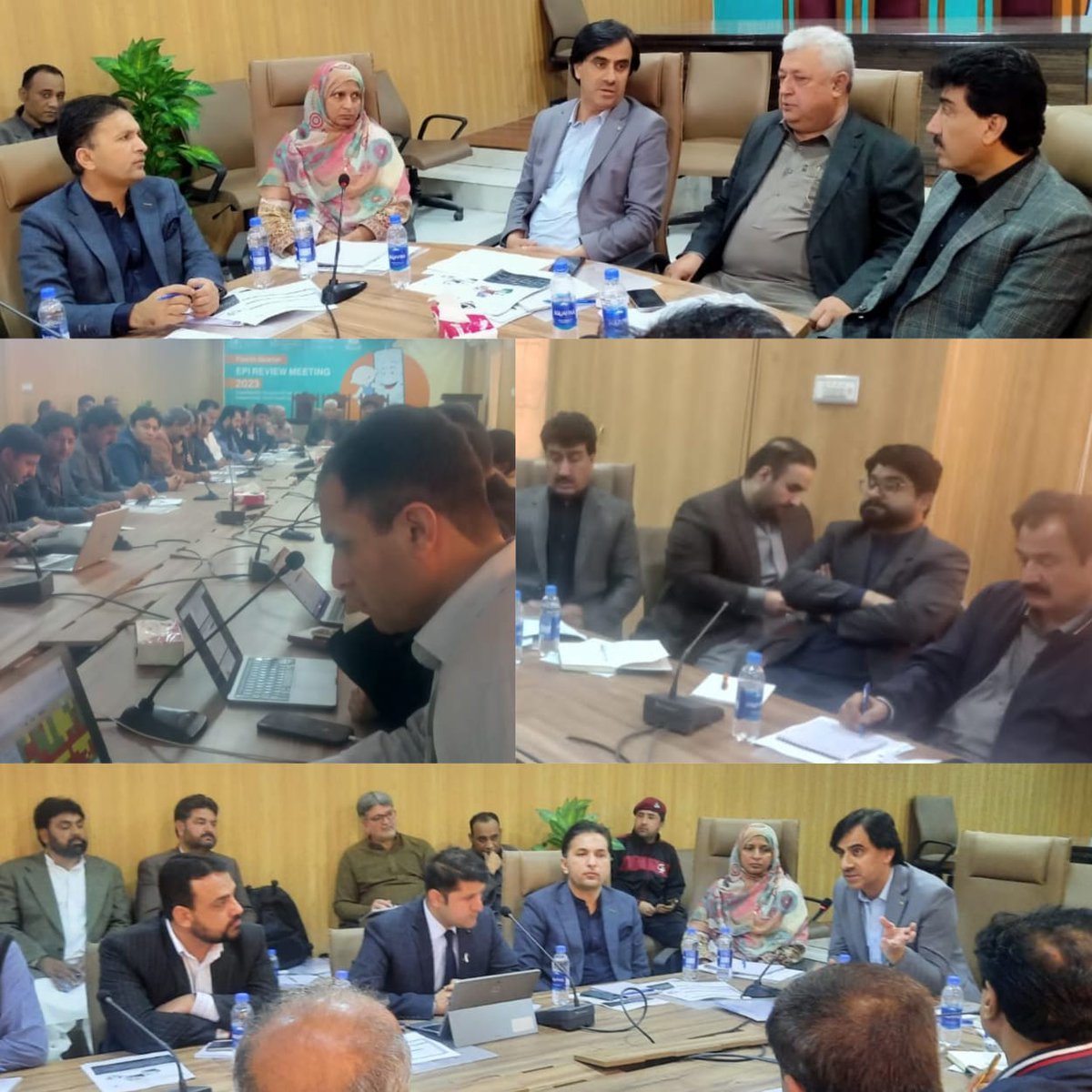 Health Department, GoB (@healthdepartme5) on Twitter photo سیکرٹری صحت بلوچستان عبداللہ خان کی زیر صدارت ای پی آٸی بلوچستان کے چوتھے جاٸزہ سہ ماہی اجلاس کا انعقاد ہوا
اجلاس میں ای پی آئی کی کوریج ، متعین کردہ اہداف اور وسائل کا جائزہ لیا گیا اور تمام ضلعی ھیلتھ آفیسرز کی کارکردگی کا جاٸزہ لیا گیا۔
<a href="/CMOBalochistan/">Chief Minister's Office Balochistan</a>
<a href="/cs_balochistan/">Chief Secretary Balochistan</a> سیکرٹری صحت بلوچستان عبداللہ خان کی زیر صدارت ای پی آٸی بلوچستان کے چوتھے جاٸزہ سہ ماہی اجلاس کا انعقاد ہوا
اجلاس میں ای پی آئی کی کوریج ، متعین کردہ اہداف اور وسائل کا جائزہ لیا گیا اور تمام ضلعی ھیلتھ آفیسرز کی کارکردگی کا جاٸزہ لیا گیا۔
<a href="/CMOBalochistan/">Chief Minister's Office Balochistan</a>
<a href="/cs_balochistan/">Chief Secretary Balochistan</a>
