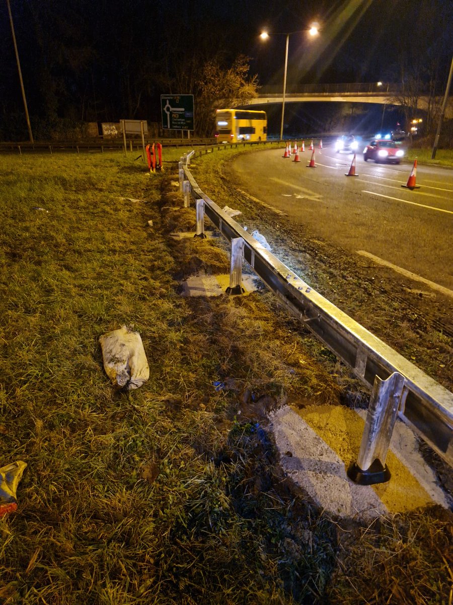 GlosRoads's tweet photo. The first week of the Vehicle Restraint System kicked off last week across #Corinum Avenue & #Zoons Court to fix the damaged barriers that had occurred through RTCs. Some good work photographs of the works attached to show the step by step repair works. https://t.co/LXHZFs7iSf