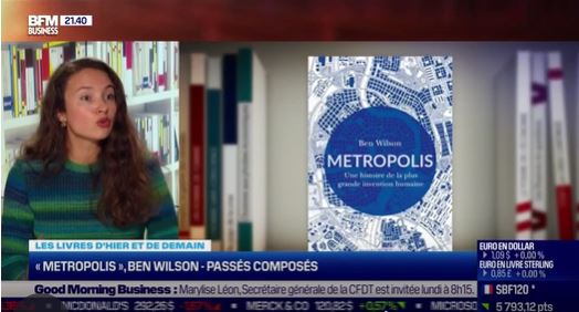 LA LIBRAIRIE DE L'ECO | Sur <a href="/bfmbusiness/">BFM Business</a>, le livre de Ben Wilson "Metropolis" qui vient d'être traduit en français, est chaudement recommandé. Merci <a href="/Manu_Lechypre/">Emmanuel Lechypre</a> et <a href="/MargeAdelson/">Marjorie Adelson</a>.
