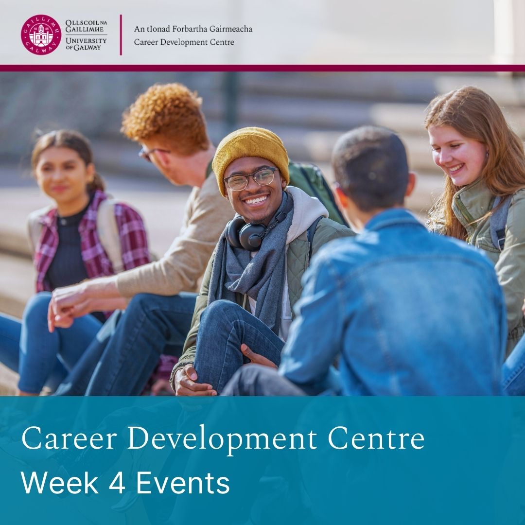 GalwayCareers's tweet image. This week in @GalwayCareers 
- @KPMG_Ireland are employer of the week
- PG applications 30/1 11.30am
- CV talk 30/1 1pm
- Find your summer internship 30/1 6pm
- Interview skills clinic 31/1 6pm
full details Careers Connect
#getjobready