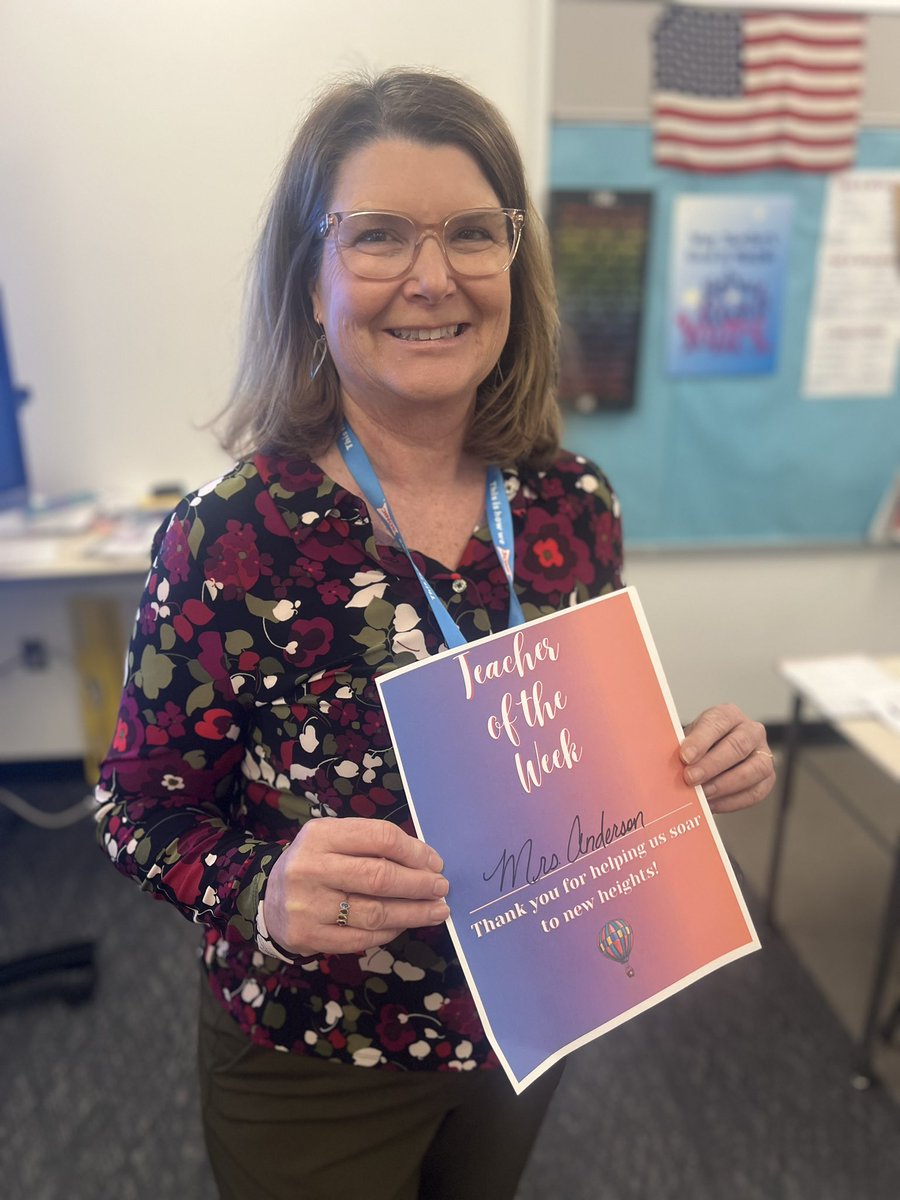 Mrs. Anderson is our Teacher of the Week! <a href="/officialSPS/">Springfield Public Schools</a>