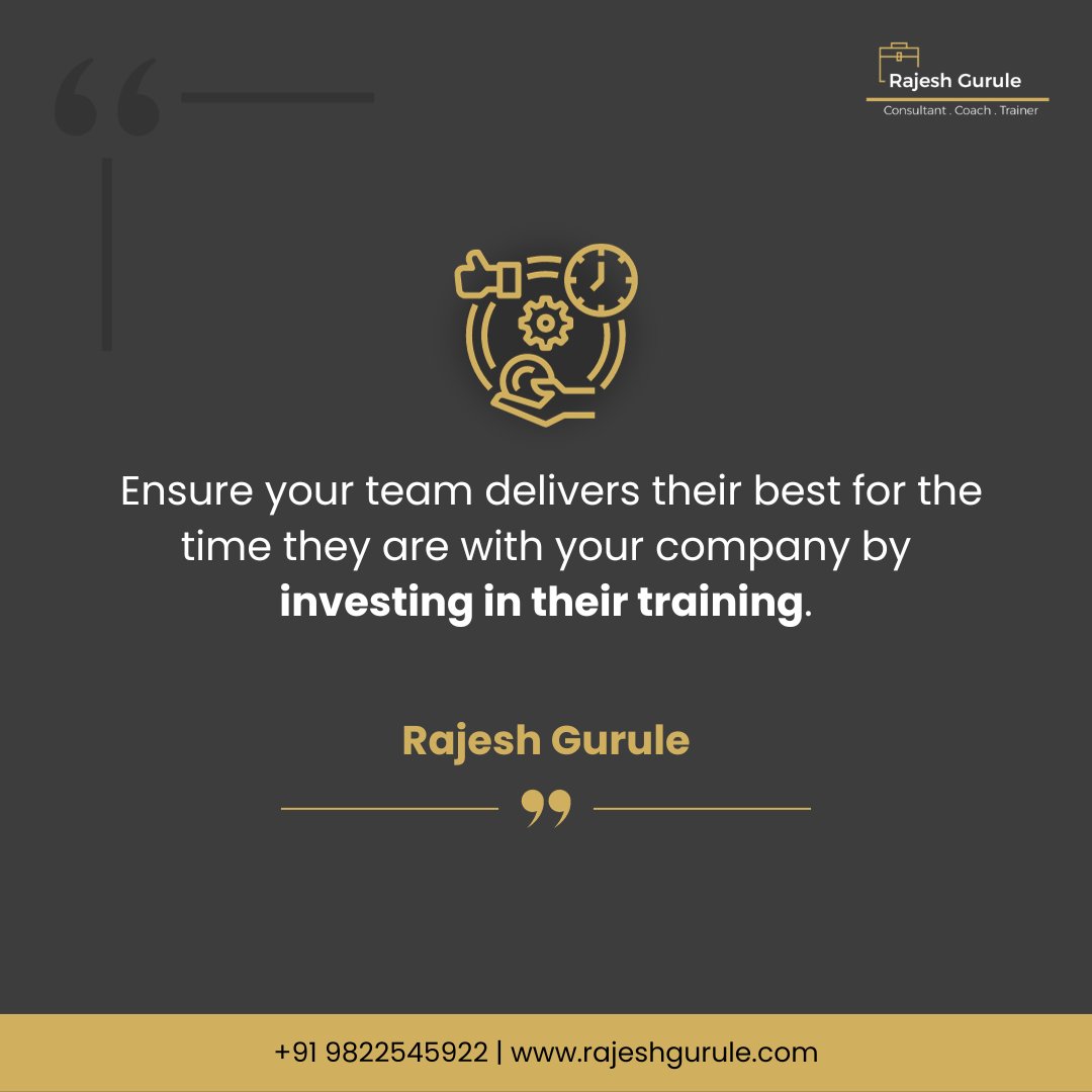 gurulerajesh's tweet image. 𝗘𝗻𝘀𝘂𝗿𝗲 𝘆𝗼𝘂𝗿 𝘁𝗲𝗮𝗺 𝗱𝗲𝗹𝗶𝘃𝗲𝗿𝘀 𝘁𝗵𝗲𝗶𝗿 𝗯𝗲𝘀𝘁 𝗳𝗼𝗿 𝘁𝗵𝗲 𝘁𝗶𝗺𝗲 𝘁𝗵𝗲𝘆 𝗮𝗿𝗲 𝘄𝗶𝘁𝗵 𝘆𝗼𝘂𝗿 𝗰𝗼𝗺𝗽𝗮𝗻𝘆 𝗯𝘆 𝗶𝗻𝘃𝗲𝘀𝘁𝗶𝗻𝗴 𝗶𝗻 𝘁𝗵𝗲𝗶𝗿 𝘁𝗿𝗮𝗶𝗻𝗶𝗻𝗴 !

Rajesh Gurule
Consultant. Coach. Trainer
91 9822545922