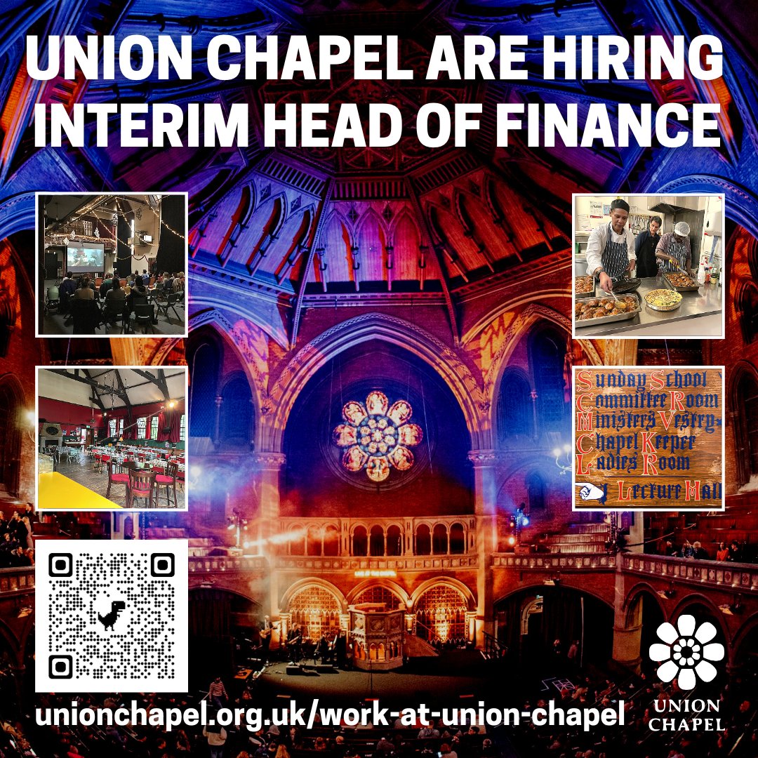 #NowHiring Interim Head of Finance 📈 #JoinOurTeam as a key Leadership member of the responsible for the overall financial management of our charity and its subsidiaries. Apply by 16 FEB or share at unionchapel.org.uk/work-at-union-… #FinanceJobs #JobSearch #LondonJobs #AccountingJobs