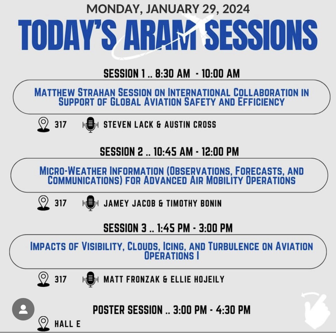 AMS_ARAM's tweet photo. More on today’s ARAM sessions #ams2024 https://t.co/8NiIkwOnnI