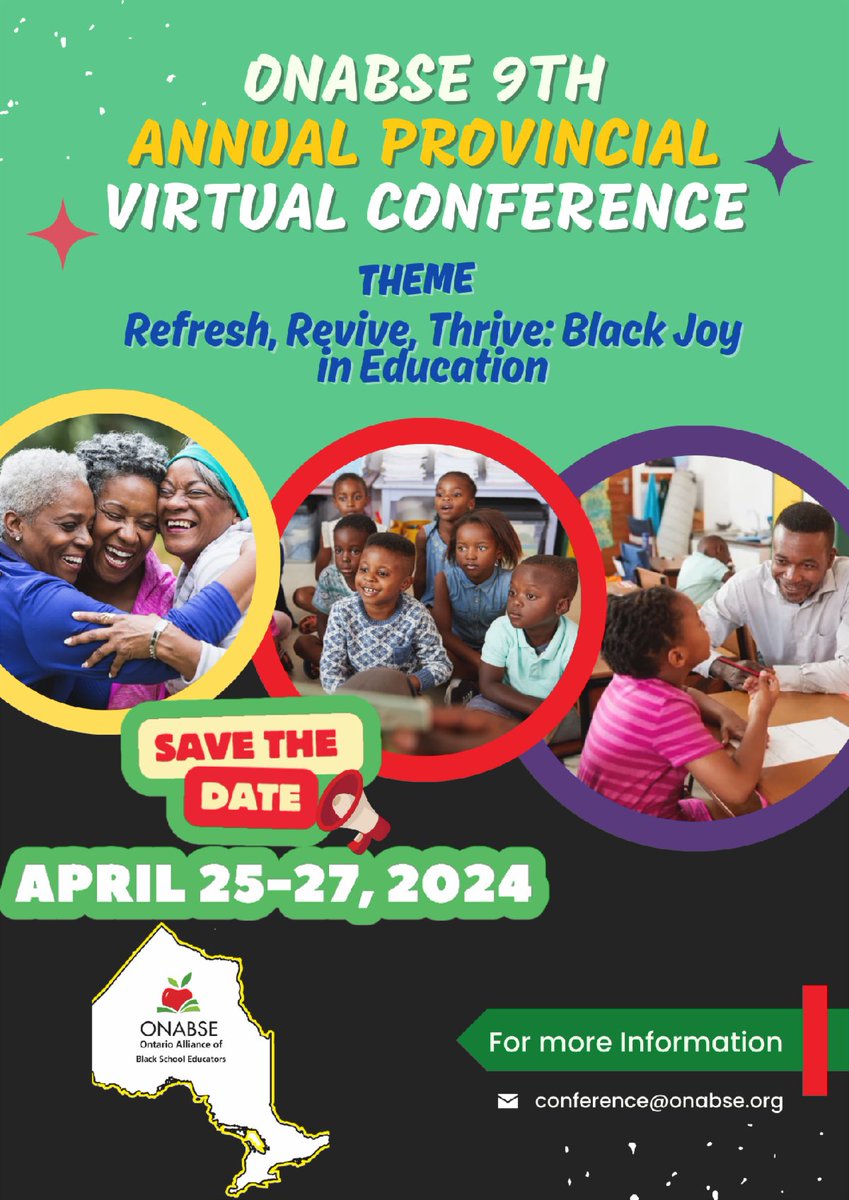 Save the date and stay tuned to the ONABSE website for more details on: Calls for proposals Exhibitor booths Sponsorship opportunities And much more! @YorkRegionAACC @Peel_BYSSI @BYRYouth @HistoryHeroes @OBHistory @PoBCAdvocate @tdsb_cebsa @DisruptingABR