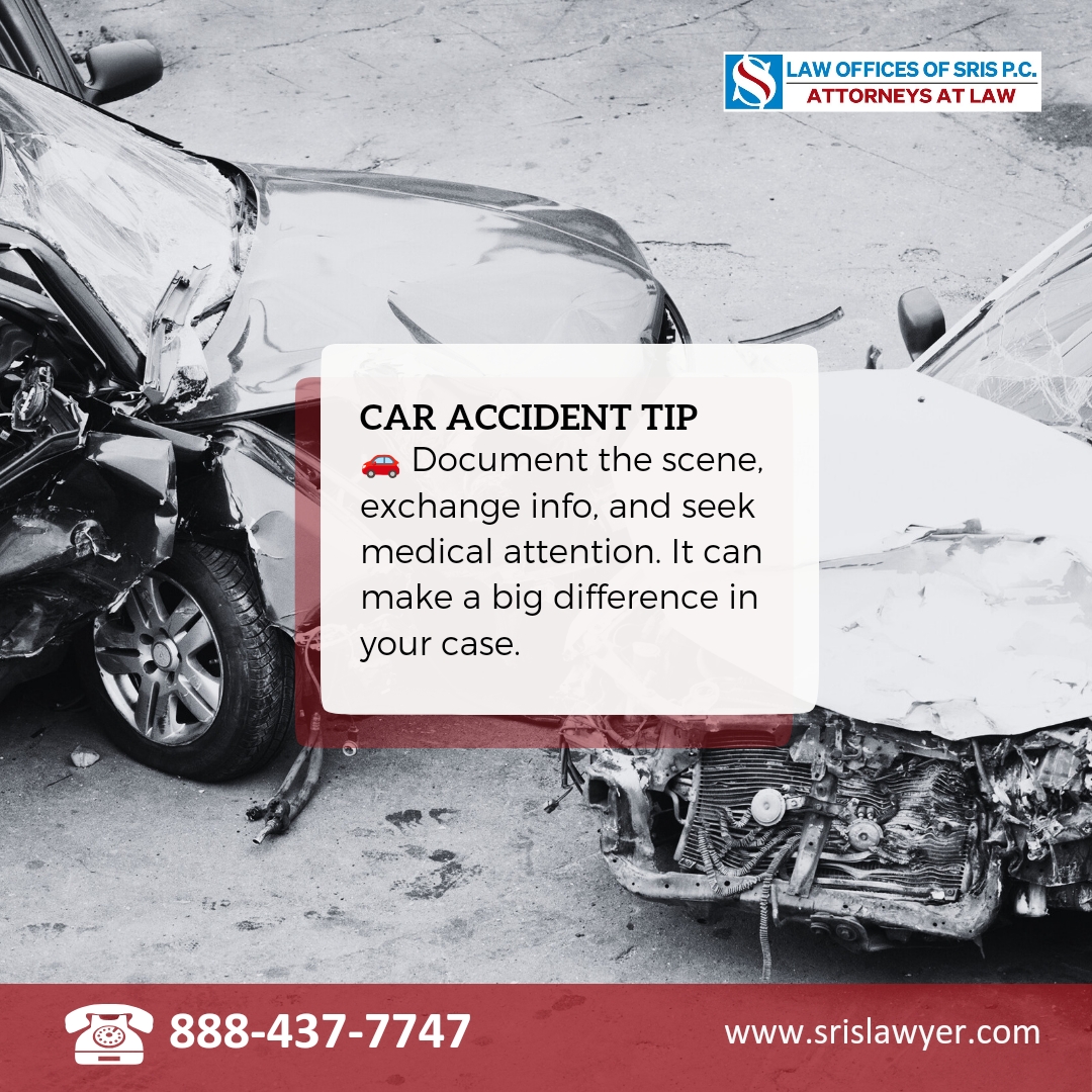 'Navigating the legal road after a car accident? Our tips steer you in the right direction. #LegalRoadmap #CarAccidentTips'

Visit our Website: srislawyer.com
Call us anytime for help: 888-437-7747
#CarAccidentTips #LegalAdvice #AccidentLaw
#AccidentLawyers #srislawyer