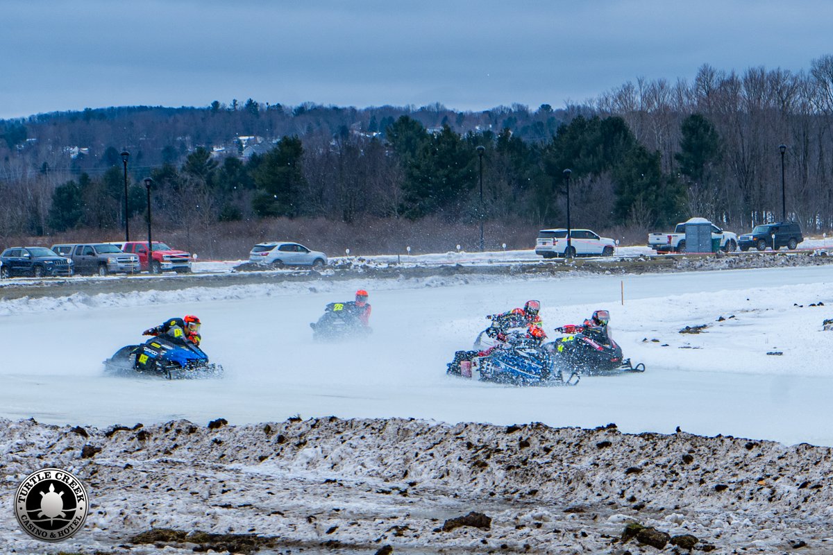 📸 From the Turtle Creek Casino &amp; Hotel 250 snowmobile race!