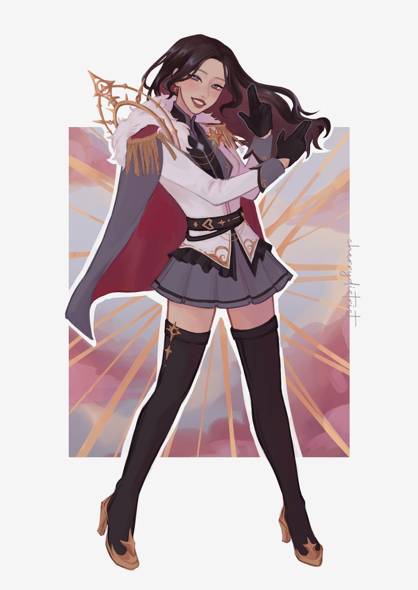 cherrydistrict's tweet image. [ #루셈블 / #Loossemble ]

— ✨ #MagicalAssemble: #HYEJU 🐺🩶
for a #loonathefanart collab
