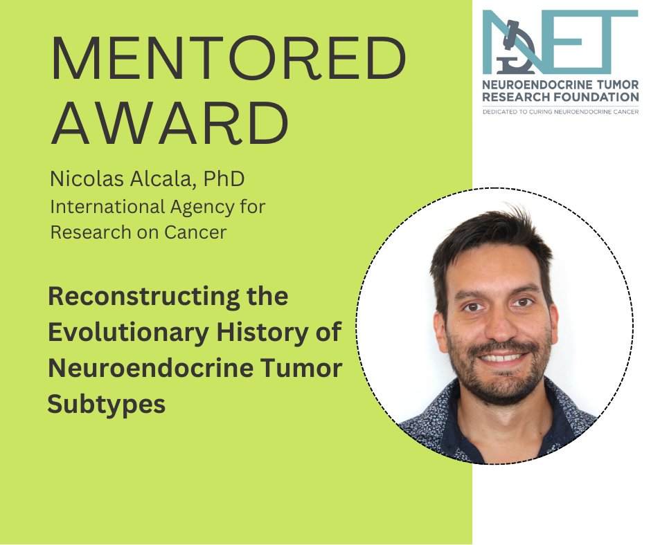 Dr. @nl_alcala is a scientist with @IARC. This is his first NETRF award: 'Because each NET subtype carries specific DNA alterations and seems to make the immune system react differently, we believe that the interaction between tumor DNA and immune cells (1/3)