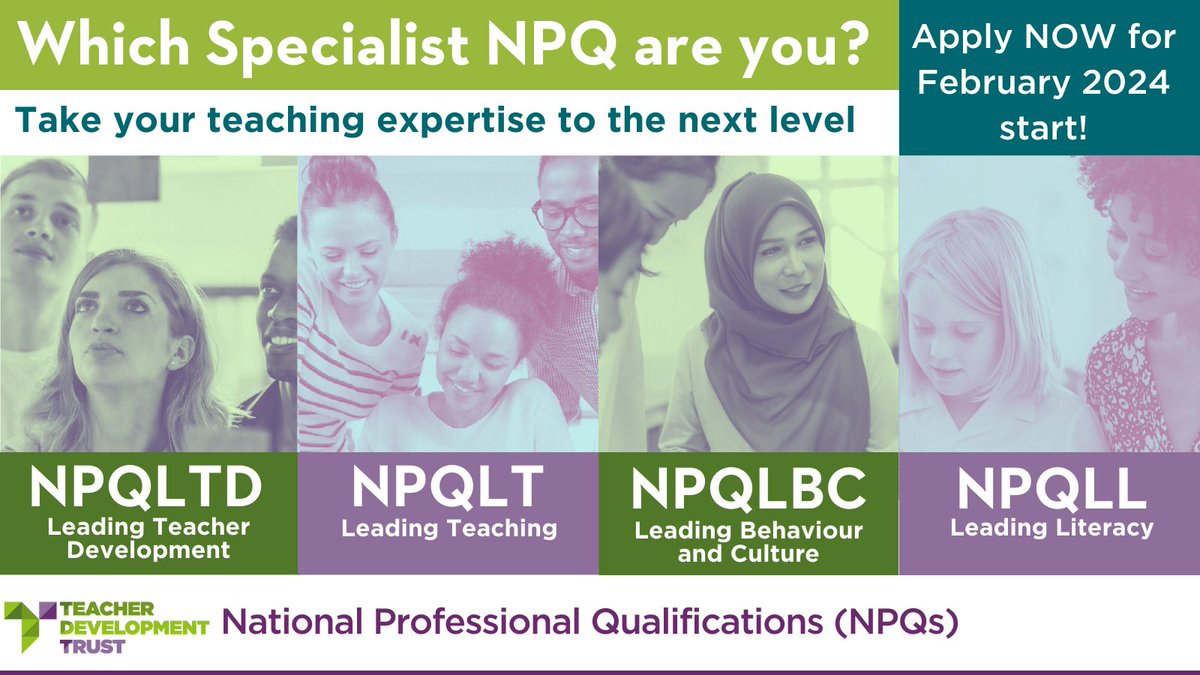 ThamesSouthTSH's tweet photo. ⚠️Deadline today⚠️ Don't miss out on this last opportunity for a guaranteed funded middle leadership NPQ with @TeacherDevTrust . Apply today at https://t.co/mfU7cF8YCD https://t.co/Ntfk6Ui0PC