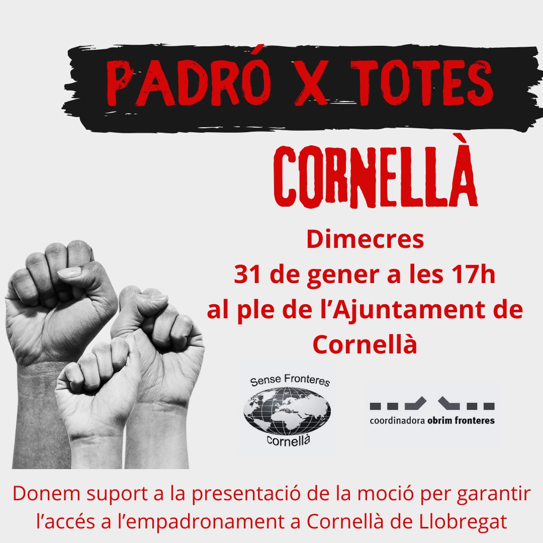 Coordinadora Obrim Fronteres #regularitzacioxtotes tweet media