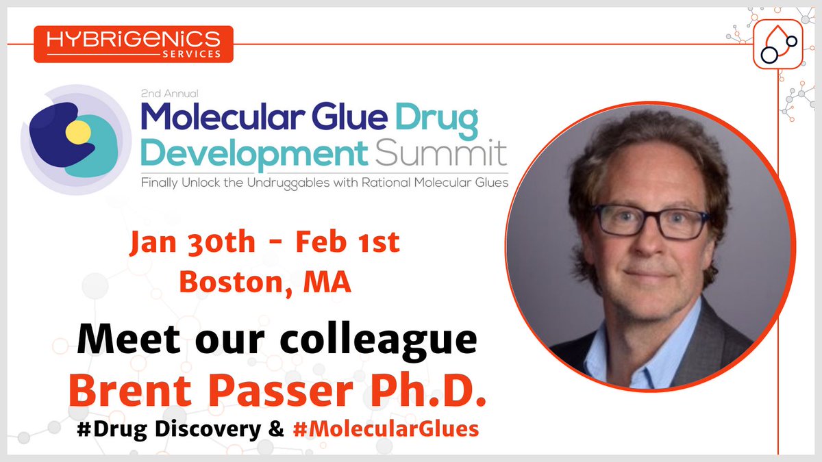 Meet with our colleague Brent Passer at the 2nd Molecular Glue Drug Discovery and Development Summit in Boston to discuss about your #TargetedProteinDegradation projects and our technology platforms. With our 25 years’ experience in #PPI screening and characterization and