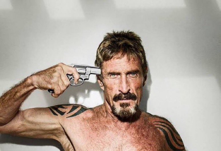Jetskigrizzly's tweet photo. Still the greatest to ever do it. John McAfee's resume is absolutely insane 🤯 https://t.co/lfz4I1ZQuE