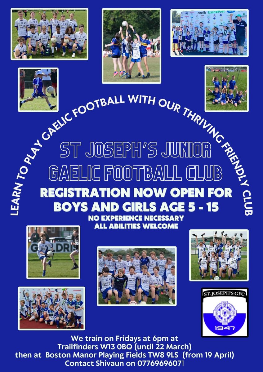 TwinGooners's tweet photo. Please get in touch if you’re based in West London (Ealing, Chiswick, Brentford) and looking to get your kids involved in Gaelic Football. https://t.co/MLjyLSt4eA