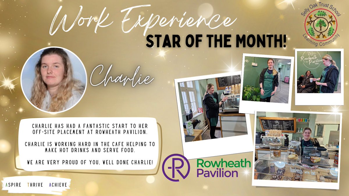 Work Experience Star of the Month for January goes to Year 13 student, Charlie🥳@Selly_Oak @SOTS_6th_Form #workexperience