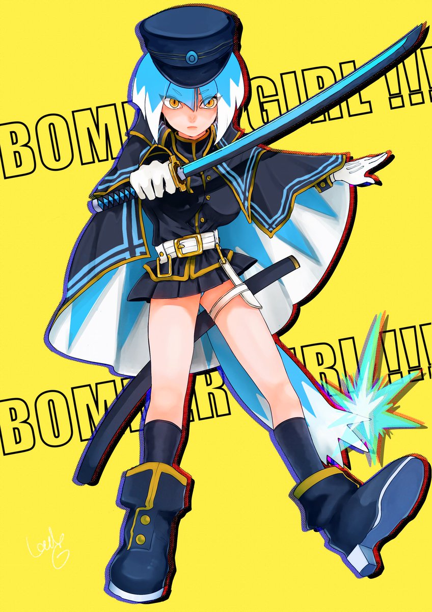 #commission
ボンバーガールのアサギちゃんを描きました🫰🏽