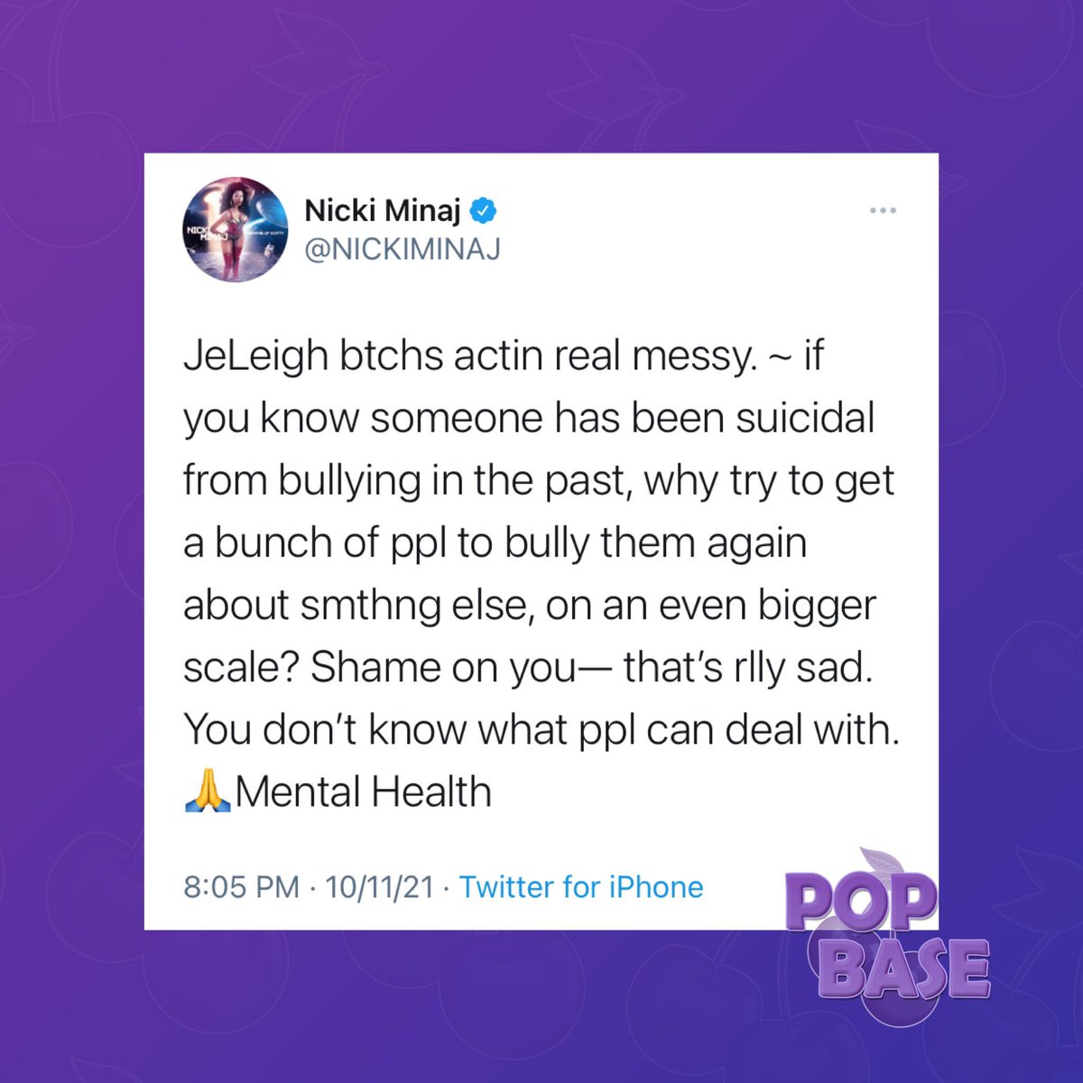 damn i also know a woman who was relentlessly bullied just after giving birth to twins shit’s crazy anyway i wonder who was the bully