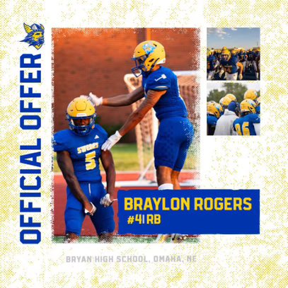 After a great talk with <a href="/ForeverTrevin/">Coach Chandler</a> I’m blessed to receive an offer from <a href="/FootballBethany/">Bethany College Football</a> 
<a href="/BryanBearsFB/">Omaha Bryan High Football</a> 
<a href="/CoachHanson2/">Coach Hanson</a> 
<a href="/TheCoachMotter/">Mason (Coach Motter)</a>