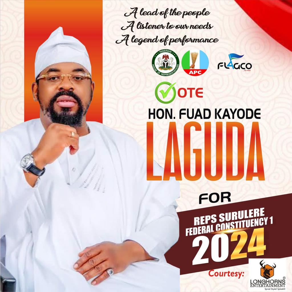 remmysav's tweet photo. Let's come out Saturday Feb 3, 2024 to vote @FKLaguda as MHR Surulere Constituency 1. https://t.co/ssrCK71p09