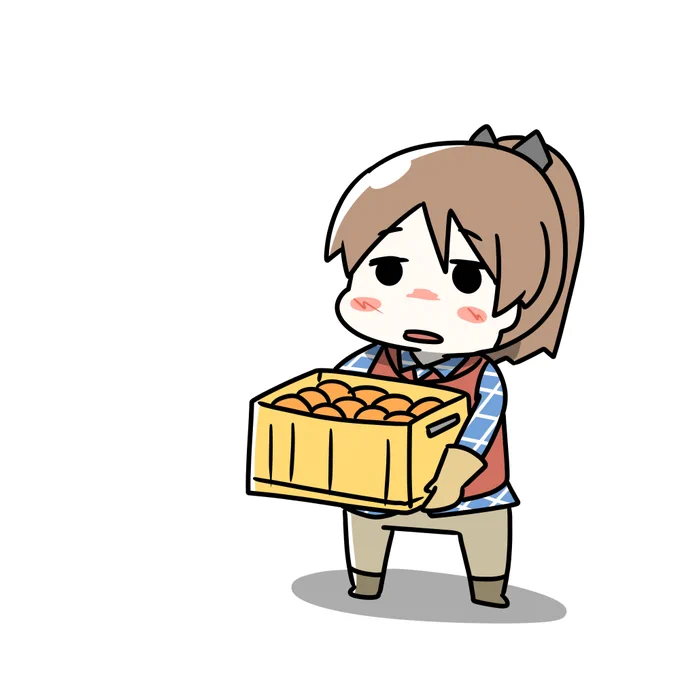 みかん運んでる敷波
