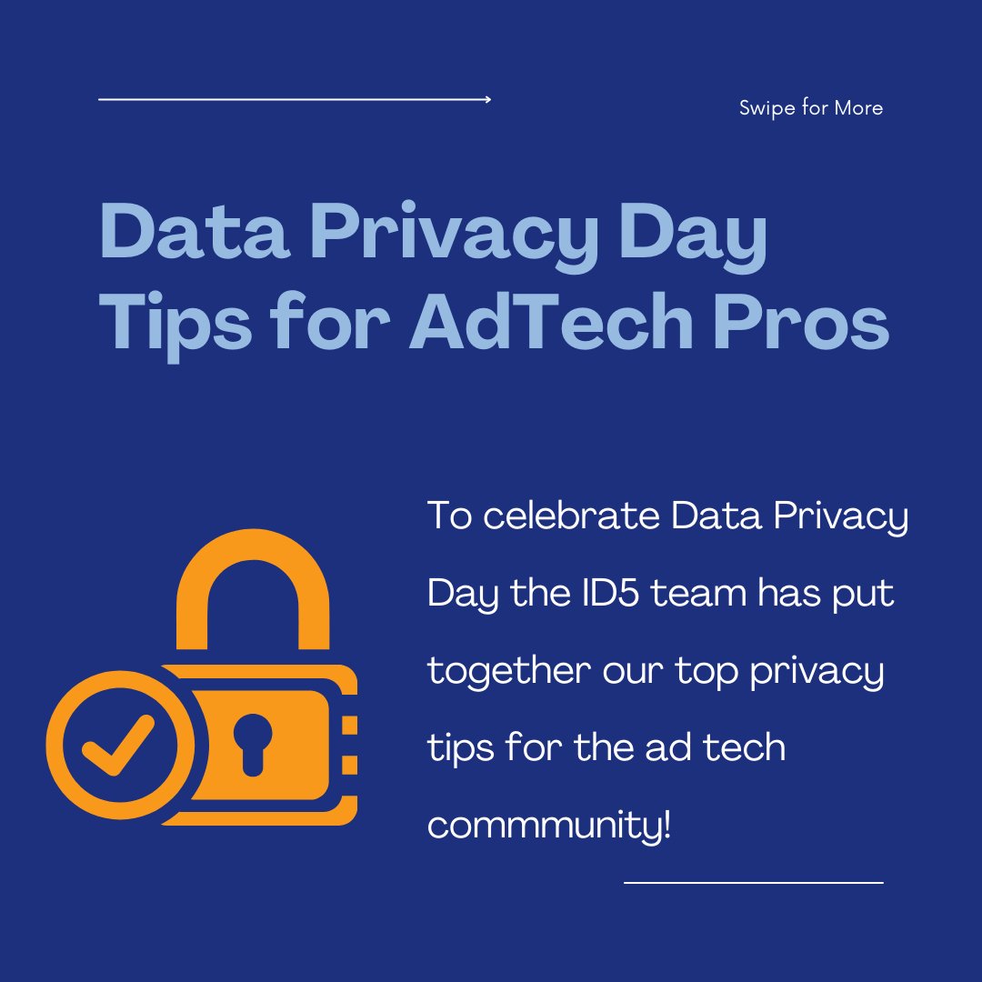 Yesterday was Data Privacy Day! To celebrate ID5 will be sharing privacy tips and content across our social channels this week.