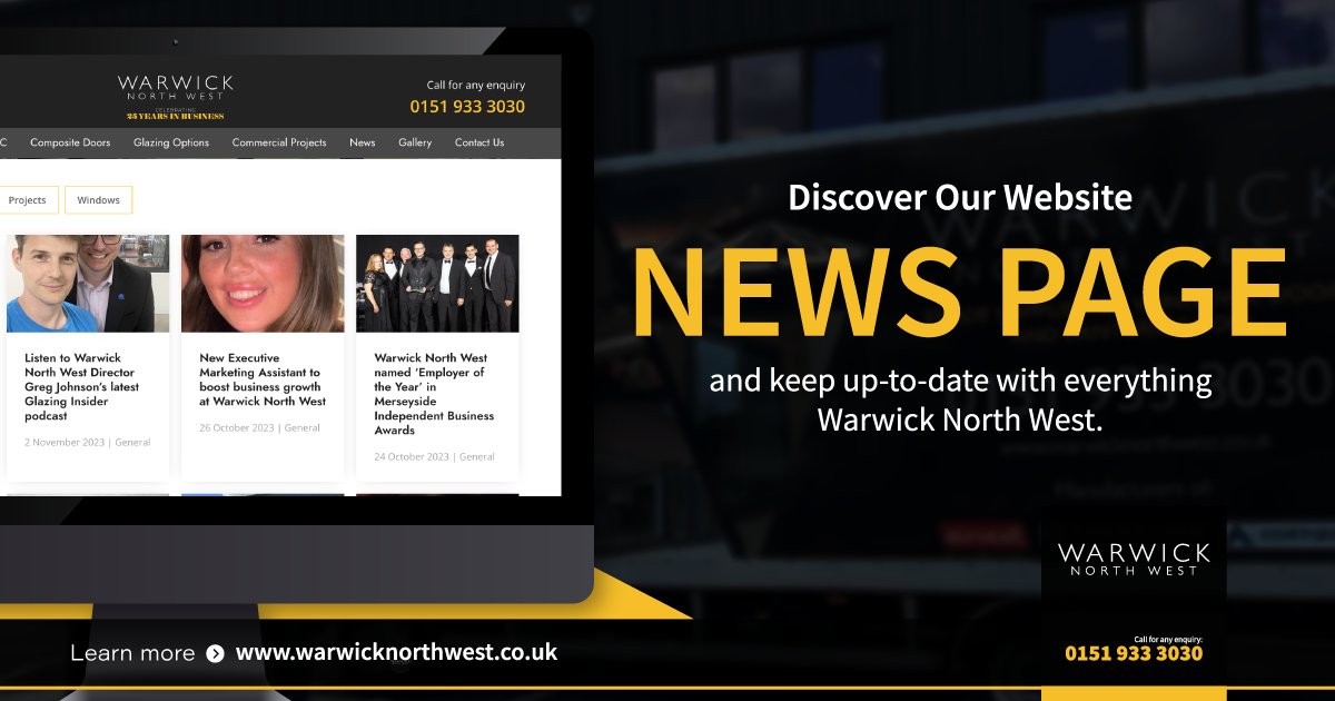 Keep updated on everything Warwick North West! ✅ Follow the link to access your ultimate destination for all things related to our top-notch services and products: bit.ly/3Sko3tT 

0151 933 3030
sales@warwicknorthwest.co.uk