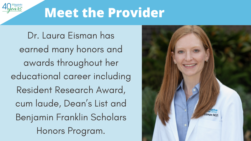 Dr. Laura Eisman is the author of over 25 research publications, abstracts and presentations. #FertilityPreservation is one of her special interests. bit.ly/3lOIb8L