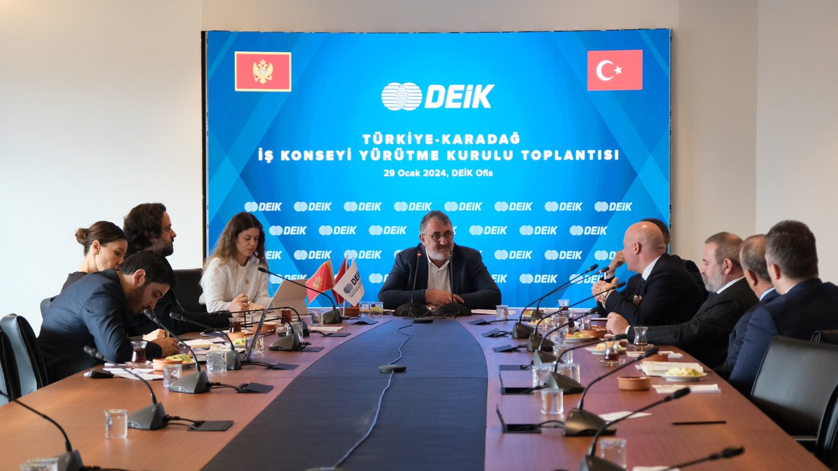 Türkiye-Karadağ İş Konseyimiz, <a href="/bayramakg/">BAYRAM AKGUL</a> başkanlığında, @PodgoricaBE Büyükelçimiz <a href="/BarisKalkavan/">Barış Kalkavan</a>'ın katılımlarıyla toplantı gerçekleştirdi. 

Toplantıda, İş Konseyi'nin gelecek dönem faaliyetleri, ikili ticari ilişkiler ile iş ve yatırım fırsatları ele alındı.
🇹🇷🇲🇪