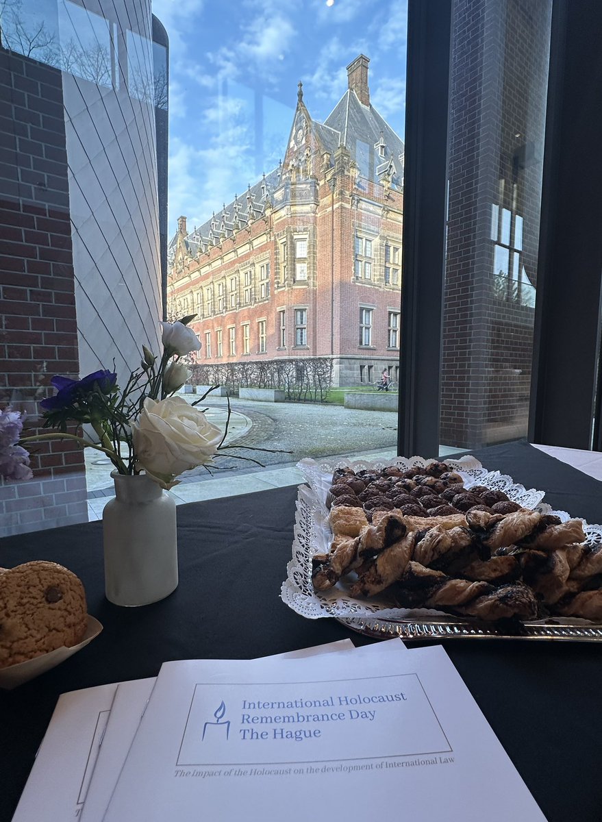 Getting ready for International Holocaust Remembrance Day The Hague at the Academy Building of the Peace Palace.