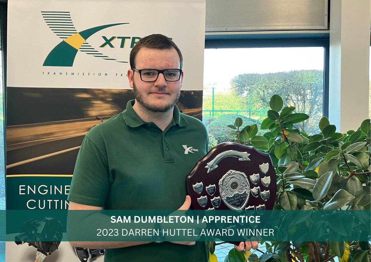 xtraclimited's tweet photo. Congratulations to Sam Dumbleton, winner of the #XtracLtd 2023 Darren Huttel award. To read more about the award and our well deserved winner, visit our website https://t.co/KD9Ha41pcY
#Apprenticeships #Motorsport #HighPerformanceAutomotive #Transmission #Performance #Engineering https://t.co/qdrZYzRhdw