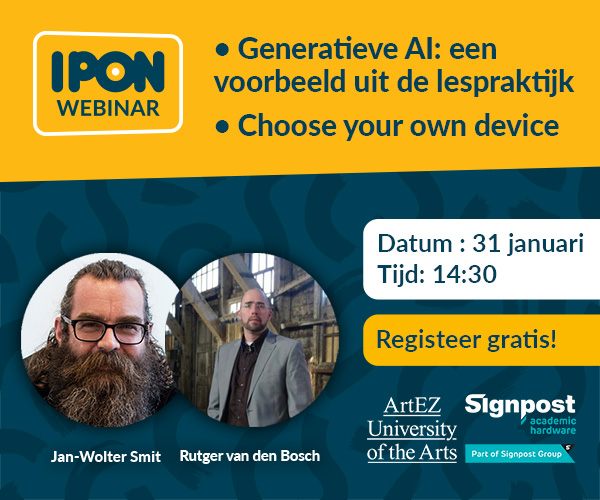 Laat je inspireren: Road to IPON webinar
Klaar voor IPON? Goed nieuws! We geven op woensdag 31 januari de microfoon aan Rutger van den Bosch en Jan-Wolter Smit, twee experts in hun vakgebied! 
Dit wil je niet missen! Schrijf je hier in voor de webinar: bigmarker.com/IPONWebinars/C…