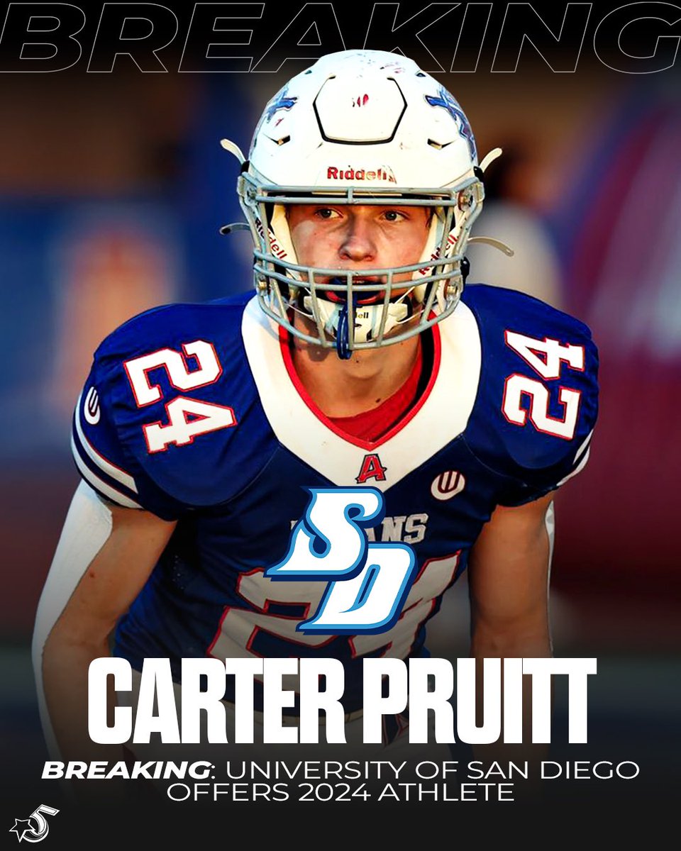 5 STAR (@5starsprts) on Twitter photo 24' Carter Pruitt (<a href="/carter_pruitt1/">Carter Pruitt</a>) 6-3 Athlete from Arcadia (AZ) has received an offer from <a href="/USDFootball/">San Diego Football</a> <a href="/coachsweetlou/">Louis Cortes</a> <a href="/coach_MAponte/">Matt Aponte</a>
<a href="/sitdownwithRayB/">ray brown</a> | <a href="/TitanFootballAZ/">Arcadia Titans Football</a> 24' Carter Pruitt (<a href="/carter_pruitt1/">Carter Pruitt</a>) 6-3 Athlete from Arcadia (AZ) has received an offer from <a href="/USDFootball/">San Diego Football</a> <a href="/coachsweetlou/">Louis Cortes</a> <a href="/coach_MAponte/">Matt Aponte</a>
<a href="/sitdownwithRayB/">ray brown</a> | <a href="/TitanFootballAZ/">Arcadia Titans Football</a>