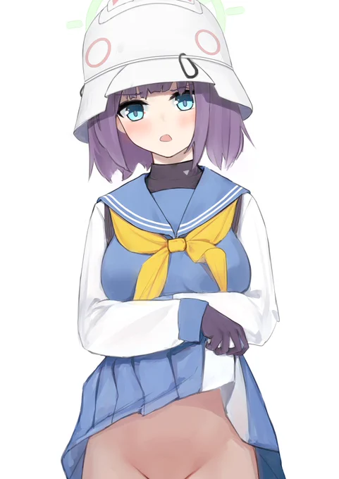 サキ…パンツをみせてくれないか…?#ブルアカ 