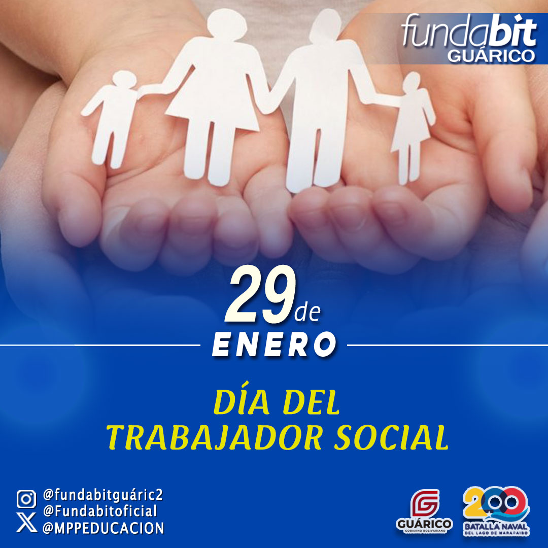 fundabitguaric2's tweet photo. #Efemeride || Hoy se celebra en Venezuela el Día del Trabajador Social, en homenaje a los profesionales que dedican su tiempo a generar cambios sociales beneficiosos para el país.
@NicolasMaduro @_LaAvanzadora
@Fundabit_

 #PuebloEstableDePaz https://t.co/meeUWF2R5t